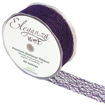 Web Ribbon 38mm x 20m Purple No.36 - Ribbons